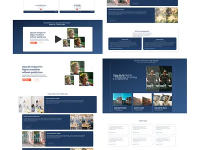 Image Upscaler Website Design figma prototyping ui uidesign user experience userinterface ux ux design