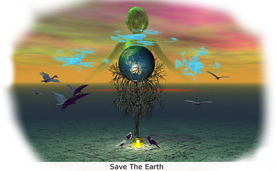 Save the Earth climate conservation environmental fantasy global warming surreal vision