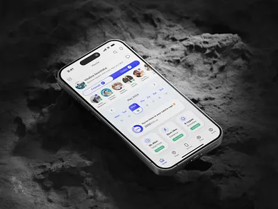 Fitness app integrated with social networking features ui