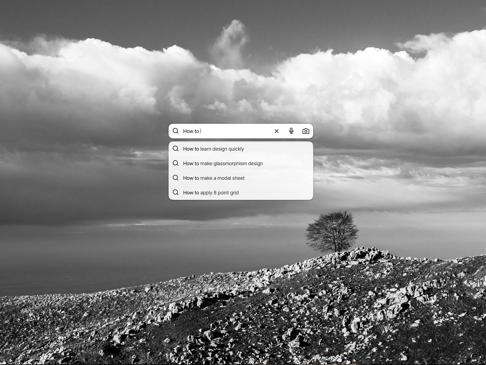 Search bar with autofill screen ui by Kiko Pastor on Dribbble