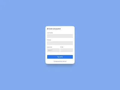 Credit card payment popup ui components dailyuichallenge design formsui mobile payment popup ui ux