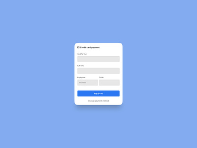 Credit card payment popup ui components dailyuichallenge design formsui mobile payment popup ui ux