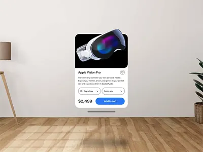 Product card spatial design ui components dailyuichallenge design product card spatial ui ui ux