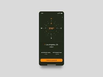 compass mobile app interface compass interface components dailyuichallenge design mobile mobile app ui ux
