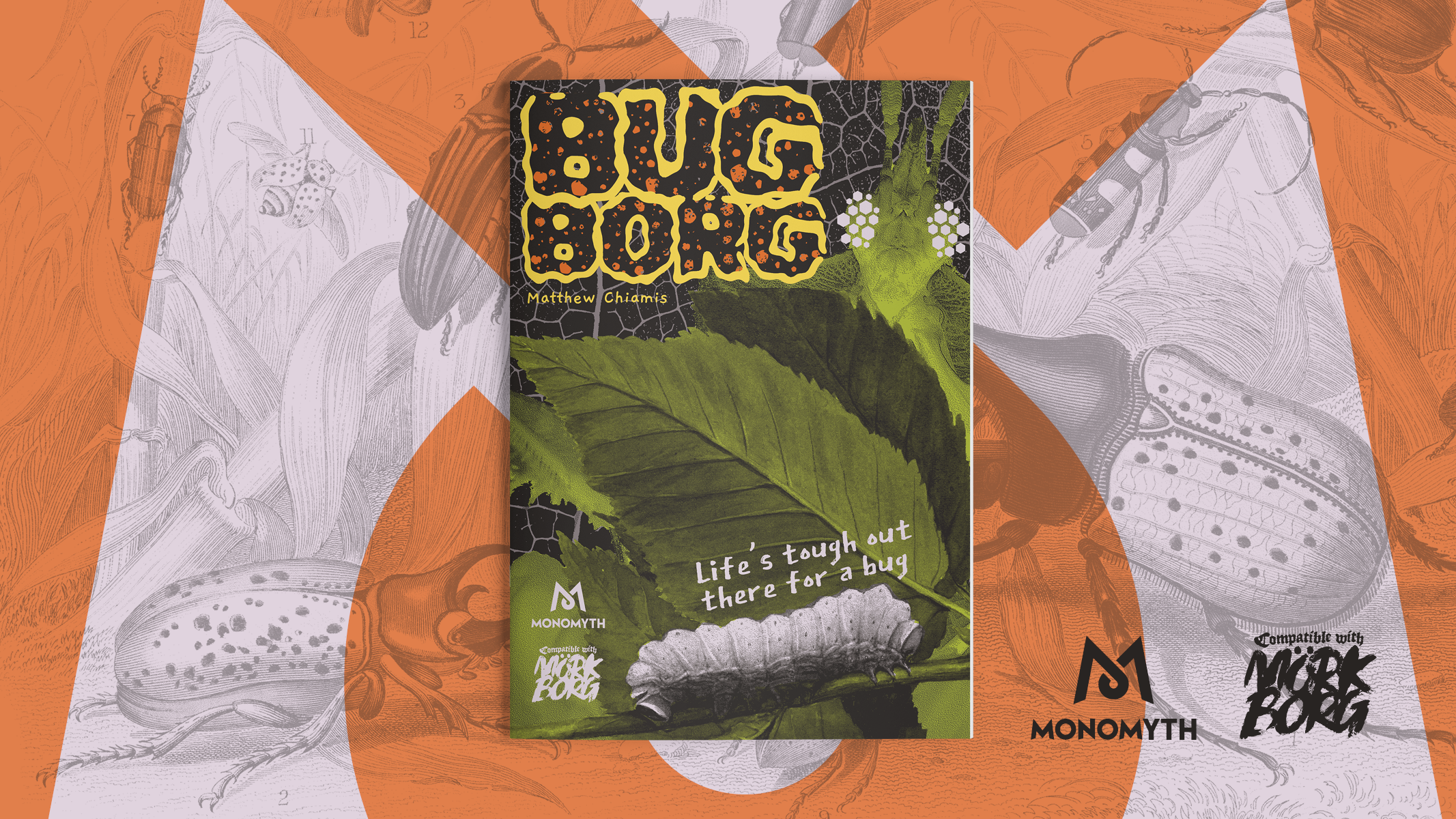 Bug Borg advertising mockup print design
