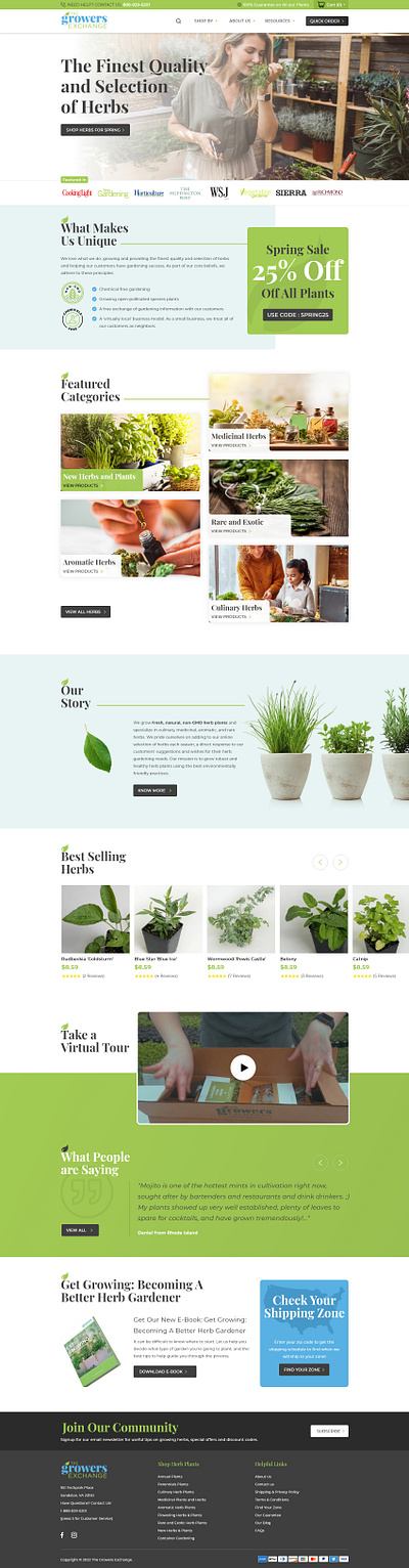 The Growers Exchange e commerce graphic design ui website design