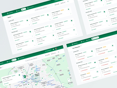 Smart Сity | Digital Platform | SaaS app city crm dashboard desktop digital green innovative interface ios map mobile platform product saas u ui ux web