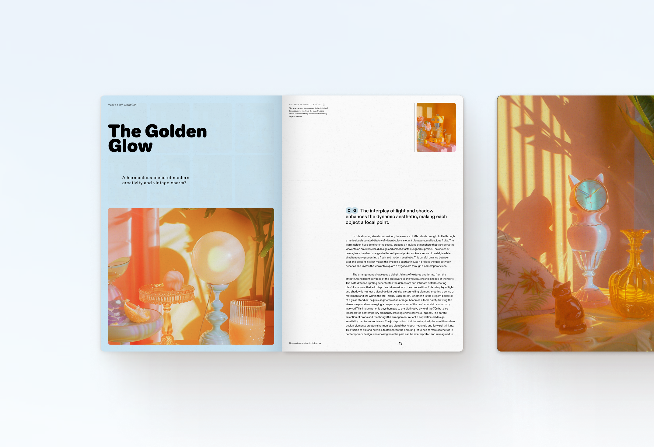 Vibrant Echoes | Design Exploration 3d abc diatype ai blue book book design color colorful editorial design grid midjourney playful print rendering retro rounded swiss graphic design typography vintage y2k