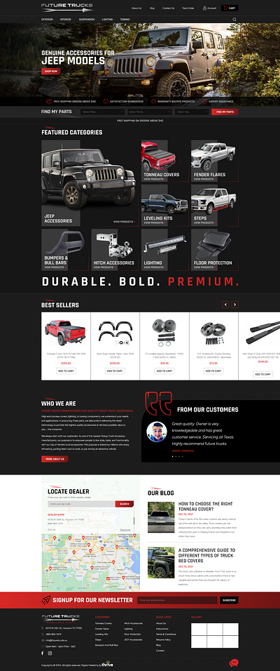 Future Trucks e commerce graphic design ui website design