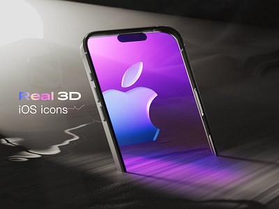 Real 3D iOS icons showcase 3d appicons branding c4d casestudy icons illustration ios iphone vikiiing