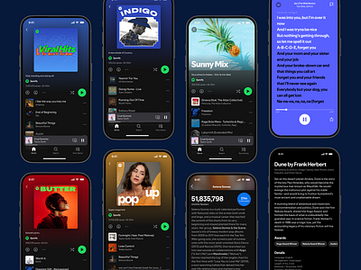 Spotify Mix app branding design ios ui