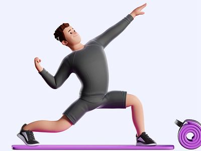 3D Gym Fitness Sports illustrations 3d 3d cartoon 3d character 3d character illustration 3d illustrations cartoon character fitness free free character freebie gym health illustration illustrations man sports trainer ui