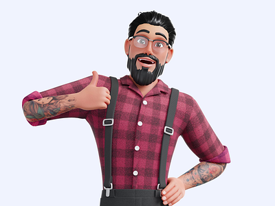 Free 3D Hipster Character illustrations 3d 3d cartoon 3d character 3d character illustration character developer education free free 3d illustration free character illustration free character illustrations free illustrations freebie hipster illustration nerd school software developer teacher ui