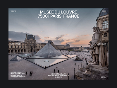 Louvre Museum France animation branding design graphic design illustration interaction design logo motion graphics ui ux