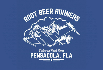 Root Beer Runners - TeePublic Design airplane apparel aviation beer beverage coastal flight florida freight illustration merch military navy retro seaplane transport transportation travel tropical vintage