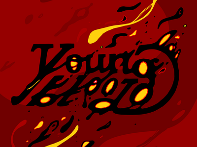 Young Blood design graphic design handdrawn handlettered illustration lettering type typography
