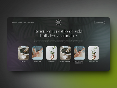 Estilo de vida Holístico 🧘🏻 branding graphic design landing ui ux web