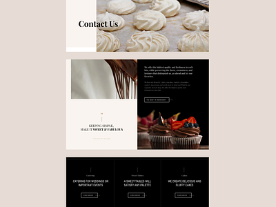 Sweetaste black cakes catering chocolate clean design diseño diseño web typography ui design web web design website