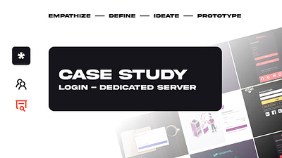 Case Study - Login - Websites for Dedicated Gaming Server case study figma login ui design uiux user experience user interface ux design web design website