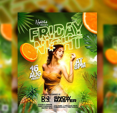Party Flyer graphic design