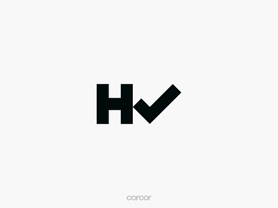 HV Monogram Logo business logo checkmark economy logo finance logo financial logo fund logo hv hv logo investment checker investment logo investment screening investment securities investments logo minimal trade trading