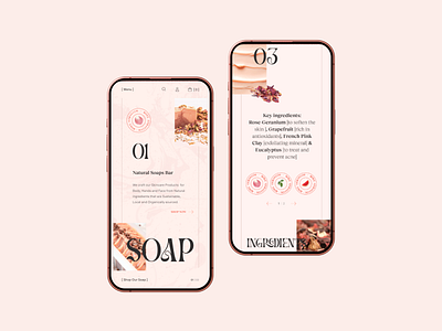 Soap beauty design diseño diseño web ecommerce graphic design mobile skin skincare soap typography ui web web design website