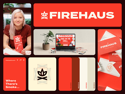 Firehaus - Brand Design brand design branding cannabis graphic design illustration logo design typography