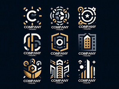 Business-Assortment-Logos-030-1600 app branding design graphic design illustration logo logos typography ui vector