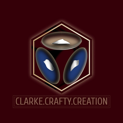 Clarke crafty creation logo branding graphic design icon math