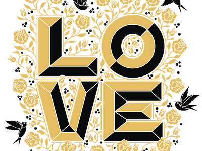 LOVE illustration lettering