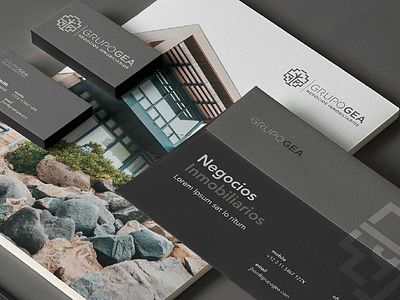 Rebrand - Grupo GEA artwork black brand brocker design graphic design gray inmobiliario investments logo marca negocios nuevo pro rebrand rediseño refresh