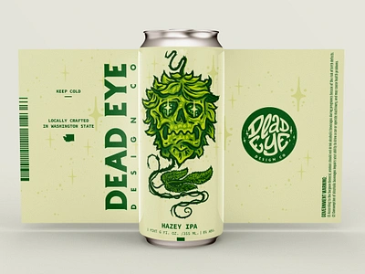 Beer package design beer beer design bottle brewing company can graphic design hazy hop hops illustration label design packaging packaging design skull