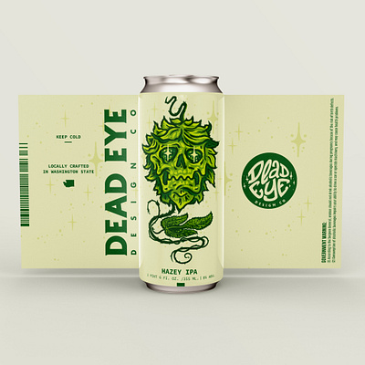 Beer package design beer beer design bottle brewing company can graphic design hazy hop hops illustration label design packaging packaging design skull