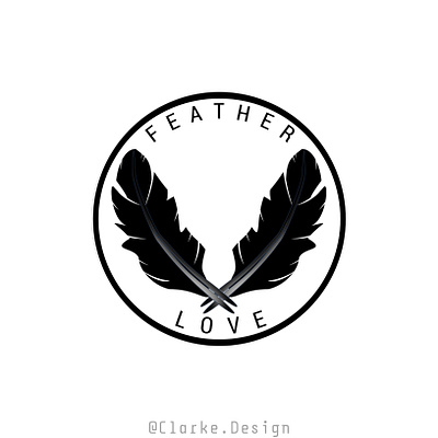 Feather love logo bird brand design branding clothing brand graphic design icon logo love vector