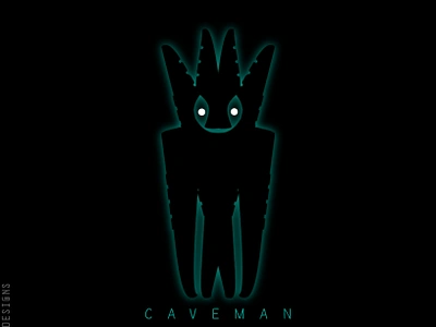 Caveman Logo flintstone graphic design logo