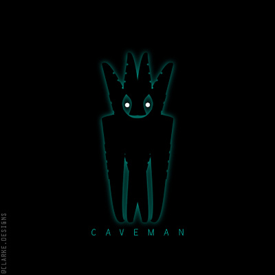 Caveman Logo flintstone graphic design logo