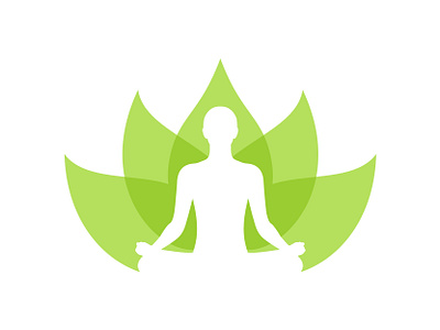 Meditation logo lotus meditation yoga