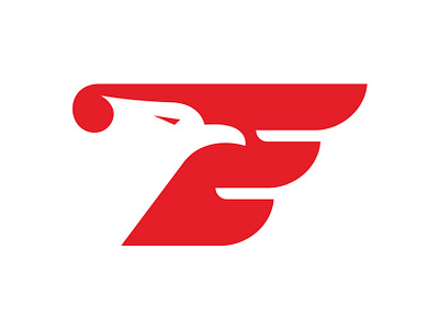 Letter E and Eagle e eagle emblem logo military symbol