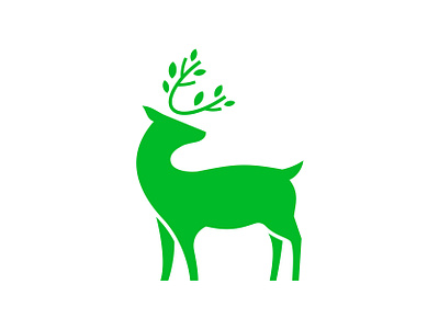 Deer Forest animal deer forest logo nature