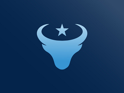 Bull Head branding bull head logo star