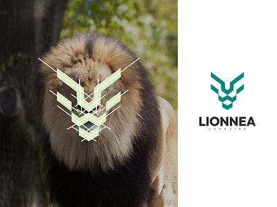 Lionna Logo Line branding design graphic design icon illustration logo logo design logotype vector