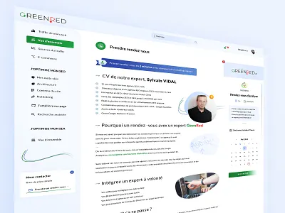 GreenRed User Profile agenda calendar web chat app application appointment brand branding curiculum vitae cv graphic design icons illustrator ai light template photoshop psd print designer redesign rihgt nav menu senrio designer typo typography ui ux ui ux designer wweb app