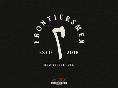 Frontiersmen Supply Co. apparel brand branding design identity illustration logo mark minimal