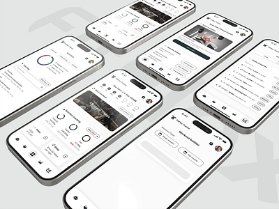 FitFlex - Animation of various flows animation app mobile app motion graphics ui ux