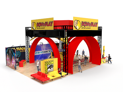 Tradeshow Booth Design Project 3d adobe dimensions artwork branding design graphic design logo mockup render tradeshow