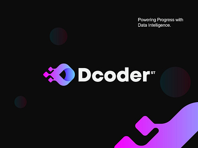 Dcoder ai app application branding d letter logo d logo data data logo logo logo design logo designer logo maker modern logo software tech technology ui web web3 website