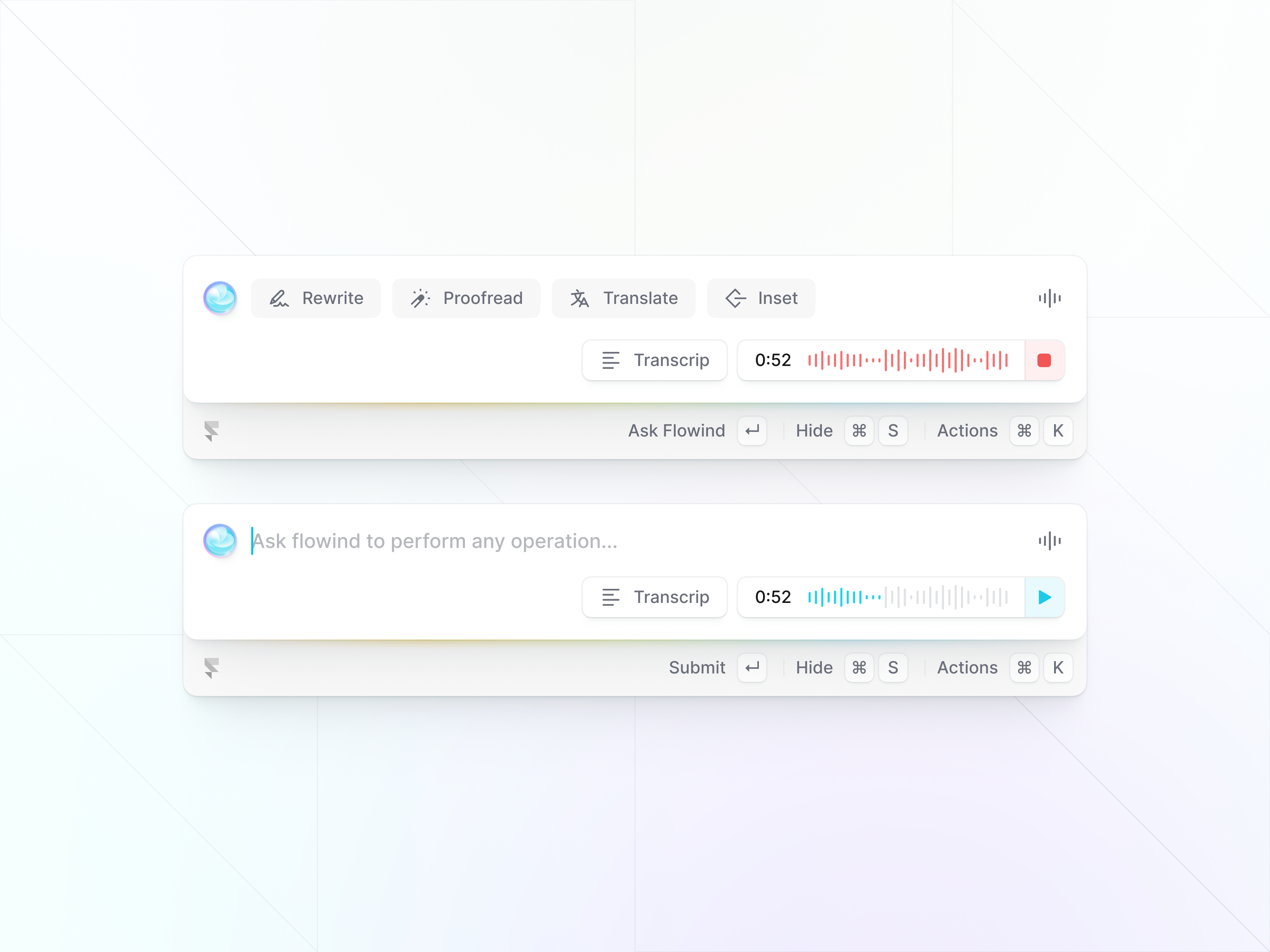 Intelligence / Audio input design figma icon pack icons product design ui ui kit