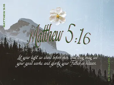 PCM Design Challenge | Matthew 5:16 art artwork church design design challenge graphic design pcmchallenge prochurchmedia social media typography