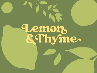 Lemon & Thyme : F&B Branding service boldlogo brandidentity branding design food branding graphic design illustration logo