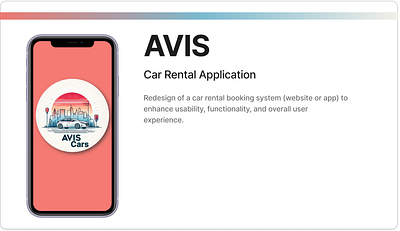 AVIS Car Rental App UX design interaction mobileux ui ux